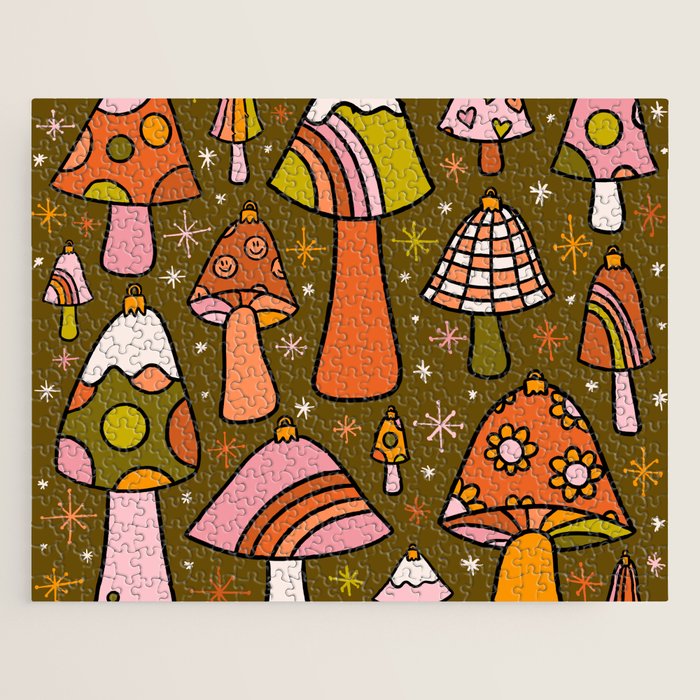 Mushroom Ornaments Jigsaw Puzzle Gallery Image 1