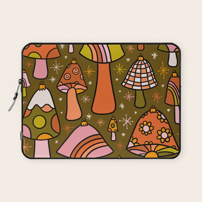 Mushroom Ornaments Laptop Sleeve Gallery Image 1