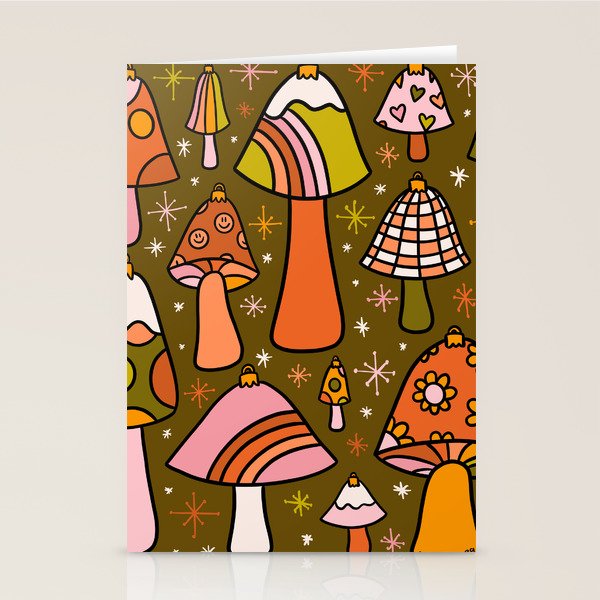 Mushroom Ornaments Stationery Card Gallery Image 2