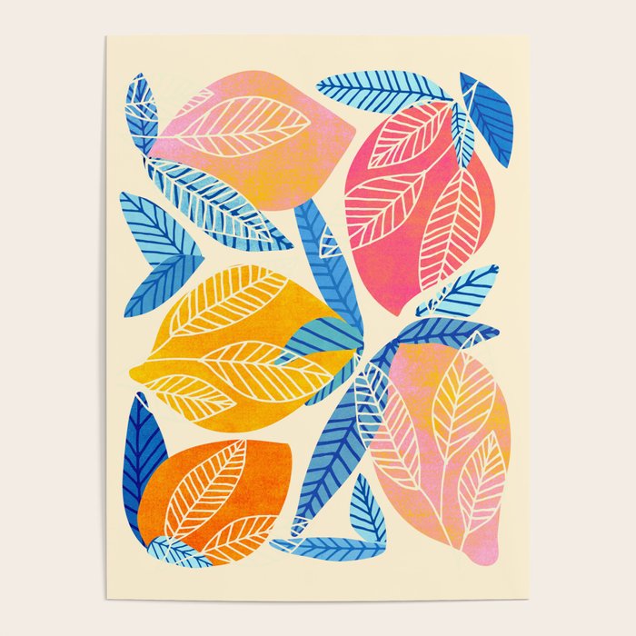 Pop Mangoes Tropical Fruit Series Poster Gallery Image 4