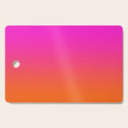Hot Magenta Pink and Orange Trendy Ombre Cutting Board Gallery Image 1