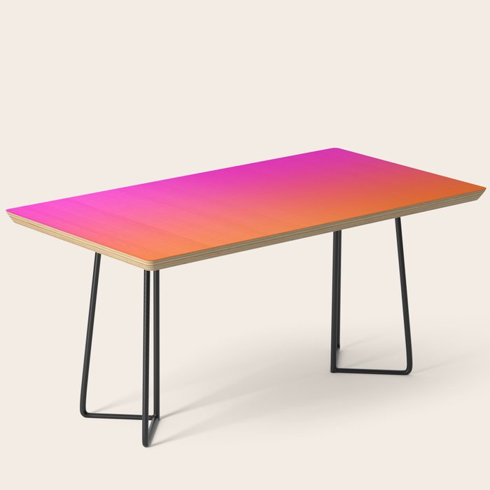 Hot Magenta Pink and Orange Trendy Ombre Coffee Table Gallery Image 1