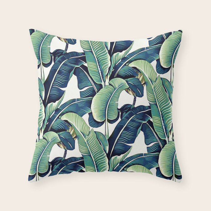 Banana leaves Throw Pillow Gallery Image 6