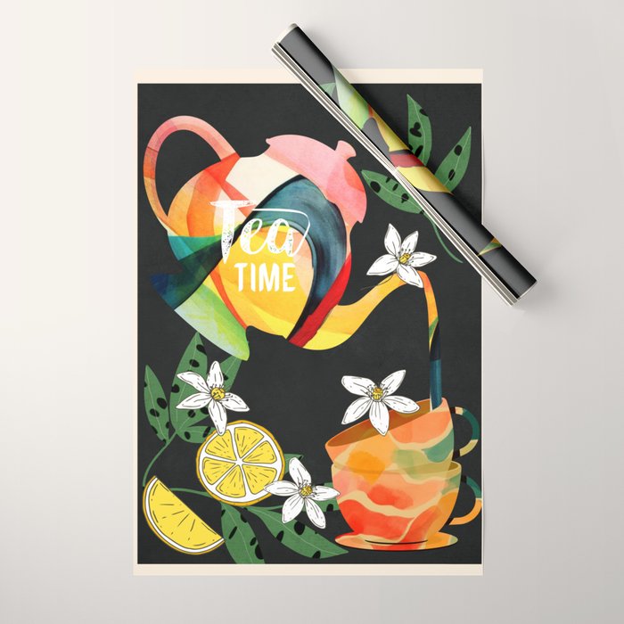 Tea Time 1 Wrapping Paper Gallery Image 1