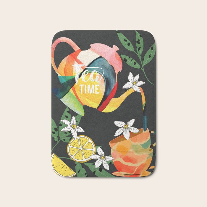 Tea Time 1 Bath Mat Gallery Image 1