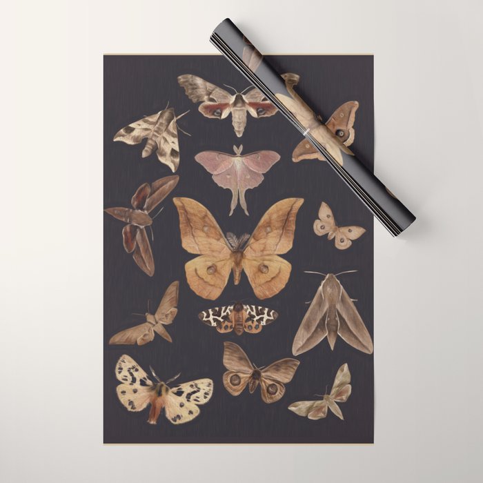 Night butterflies 2 Wrapping Paper Gallery Image 1