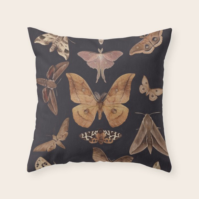 Night butterflies 2 Throw Pillow Gallery Image 6
