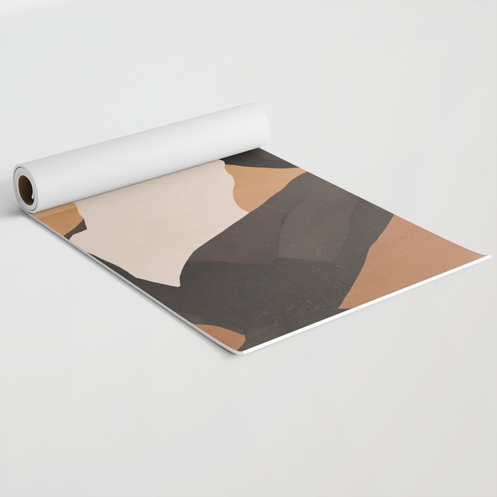 Minimal Abstract Art Sunset Girl 4 Yoga Mat Gallery Image 2