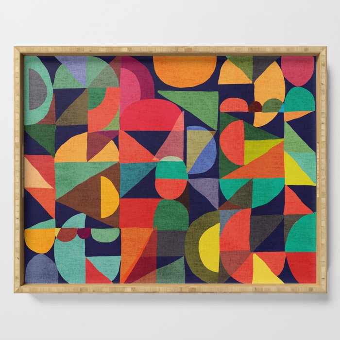 Color Blocks Serving Tray Gallery Image 1