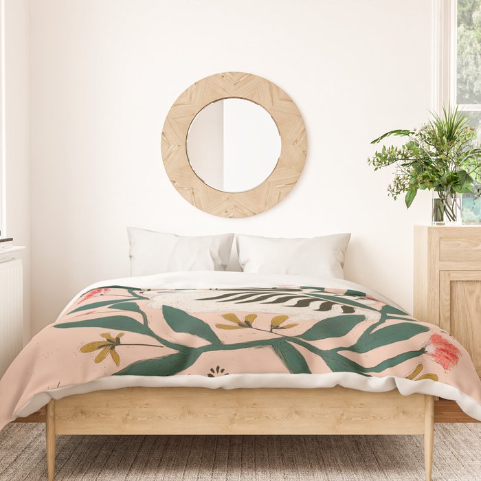 Hares Among Flowers Duvet Cover Gallery Image 3