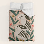 Hares Among Flowers Duvet Cover Gallery Image 6