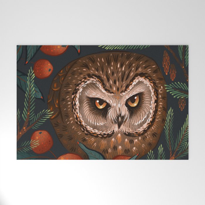 Rockefeller Owl Welcome Mat Gallery Image 1