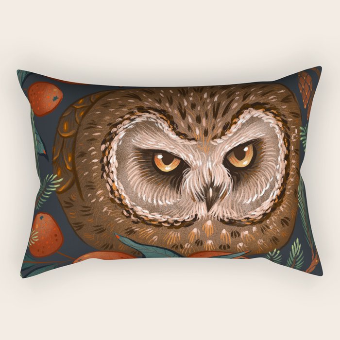 Rockefeller Owl Rectangular Pillow Gallery Image 1