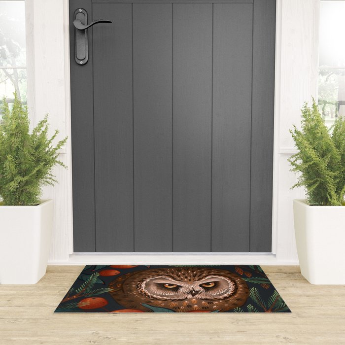 Rockefeller Owl Welcome Mat Gallery Image 3