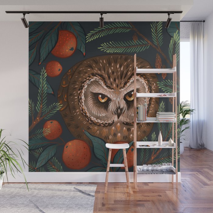 Rockefeller Owl Wall Mural Gallery Image 1