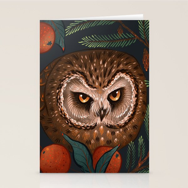 Rockefeller Owl Stationery Card Gallery Image 2