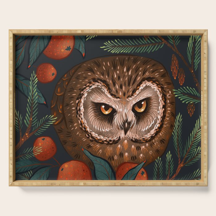 Rockefeller Owl Serving Tray Gallery Image 1