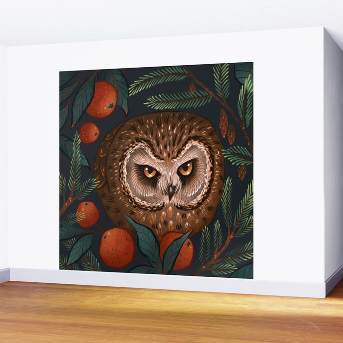 Rockefeller Owl Wall Mural Gallery Image 2