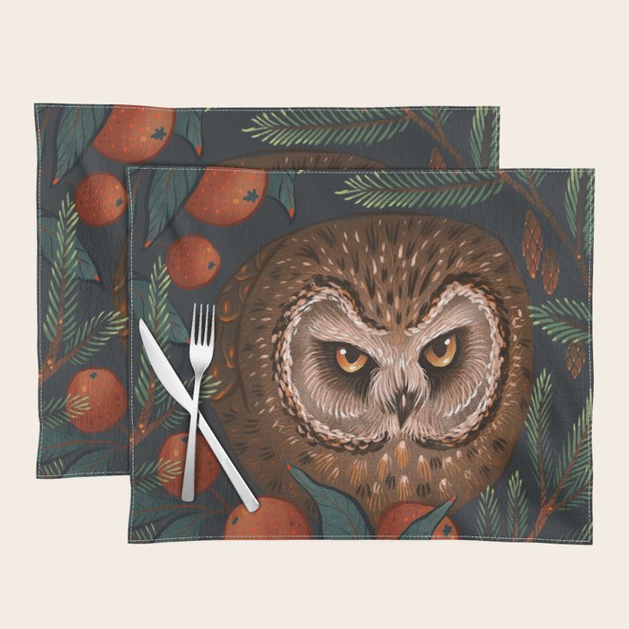 Rockefeller Owl Placemat Gallery Image 1
