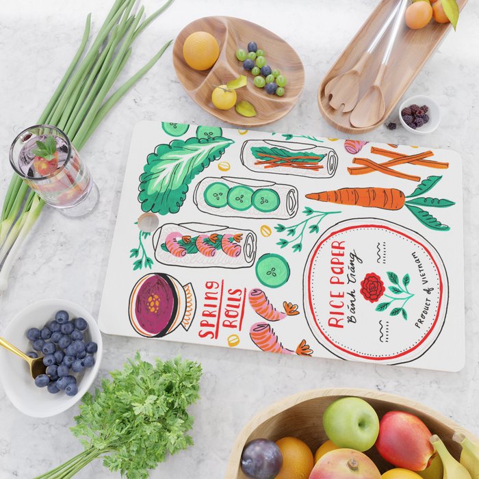 Vietnamese Spring Rolls Cutting Board Gallery Image 2