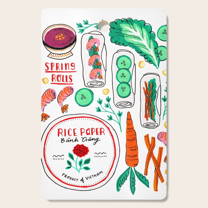 Vietnamese Spring Rolls Cutting Board Gallery Image 1
