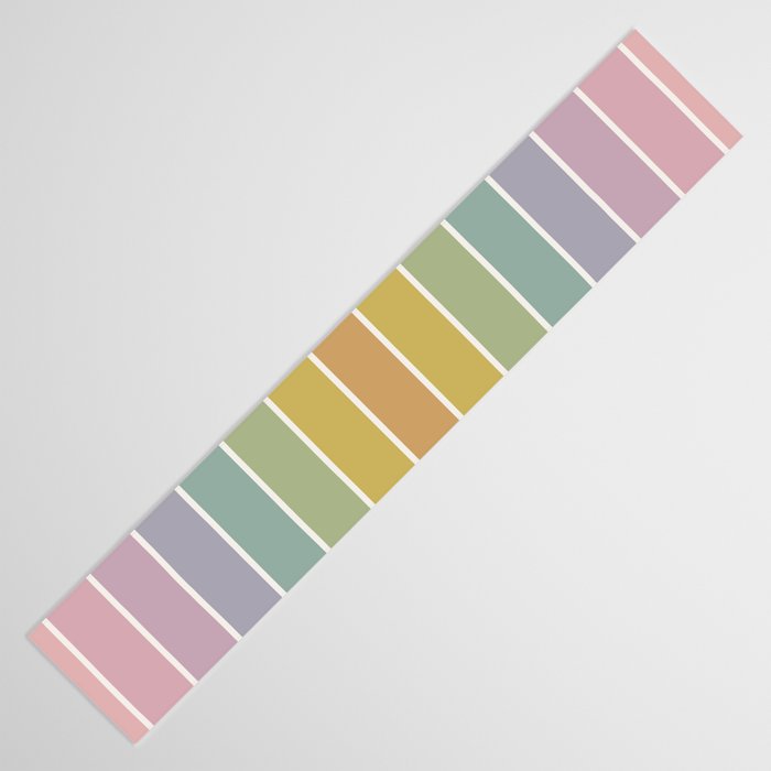 Gradient Arch XXI Tropical Mid Century Modern Rainbow Table Runner Gallery Image 3