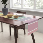 Gradient Arch XXI Tropical Mid Century Modern Rainbow Table Runner Gallery Image 2