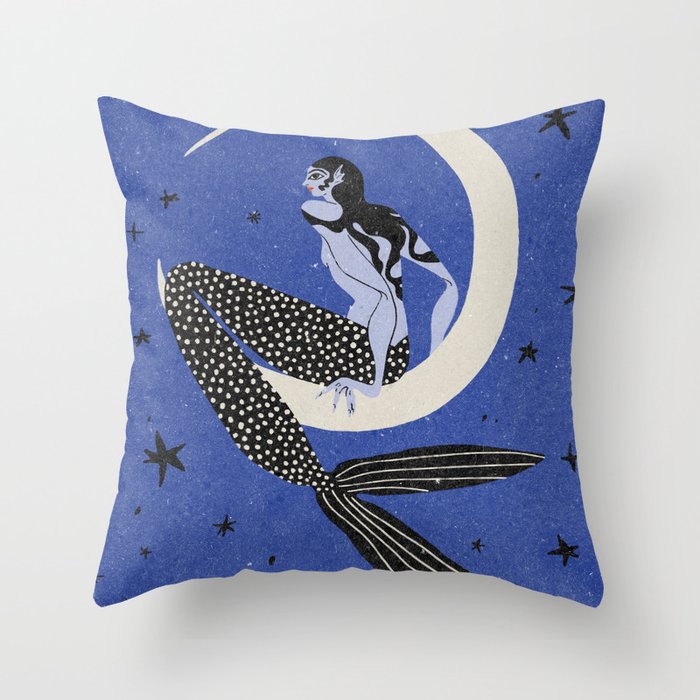 La Sirena Throw Pillow Gallery Image 1