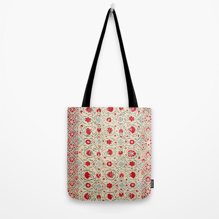 Nurata Suzani Uzbekistan Embroidery Print Tote Bag Gallery Image 2