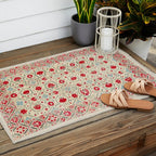 Nurata Suzani Uzbekistan Embroidery Print Outdoor Rug Gallery Image 2