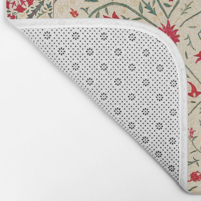 Nurata Suzani Uzbekistan Embroidery Print Bath Mat Gallery Image 2