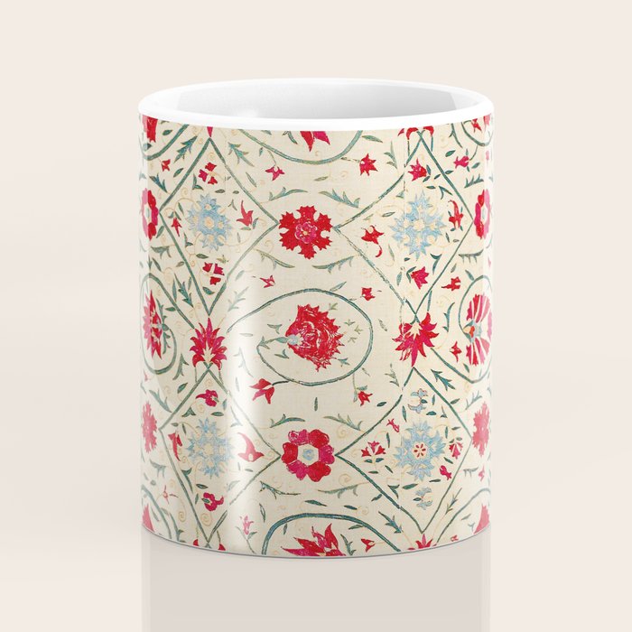 Nurata Suzani Uzbekistan Embroidery Print Coffee Mug Gallery Image 4