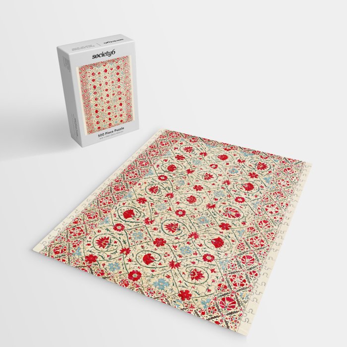 Nurata Suzani Uzbekistan Embroidery Print Jigsaw Puzzle Gallery Image 2