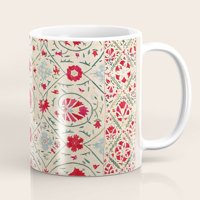 Nurata Suzani Uzbekistan Embroidery Print Coffee Mug Gallery Image 1
