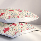 Nurata Suzani Uzbekistan Embroidery Print Pillow Sham Gallery Image 3