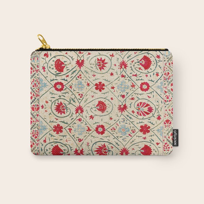 Nurata Suzani Uzbekistan Embroidery Print Carry All Pouch Gallery Image 1