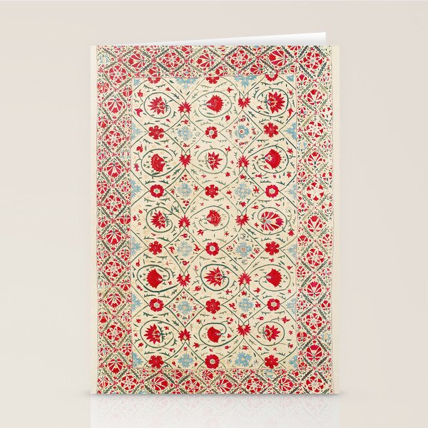 Nurata Suzani Uzbekistan Embroidery Print Stationery Card Gallery Image 2
