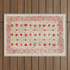 Nurata Suzani Uzbekistan Embroidery Print Outdoor Rug Gallery Image 1