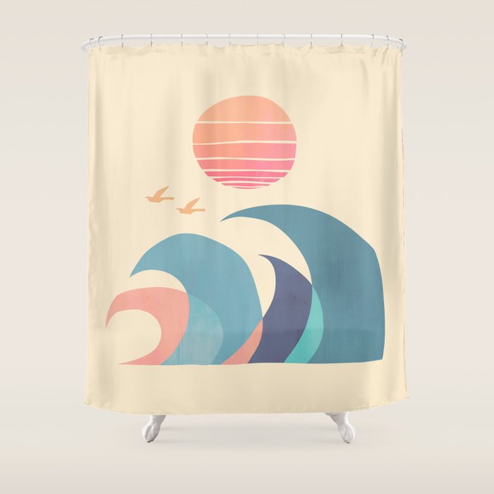 Ocean call Shower Curtain Gallery Image 1