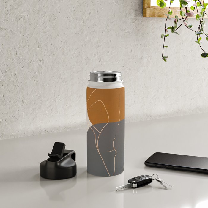 Line Female Figure 82 Water Bottle Gallery Image 4