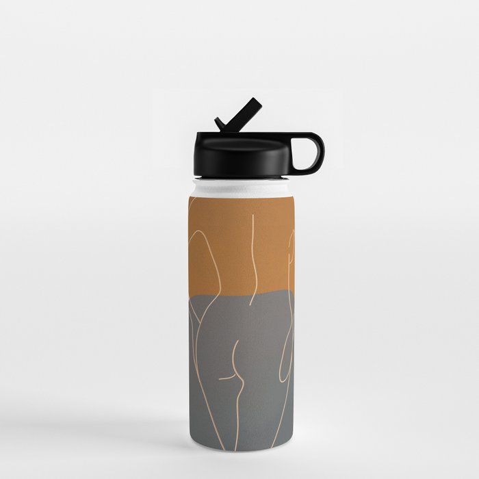 Line Female Figure 82 Water Bottle Gallery Image 1