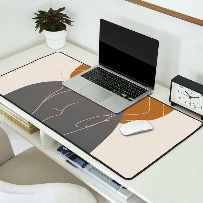 Line Female Figure 82 Desk Mat Gallery Image 2