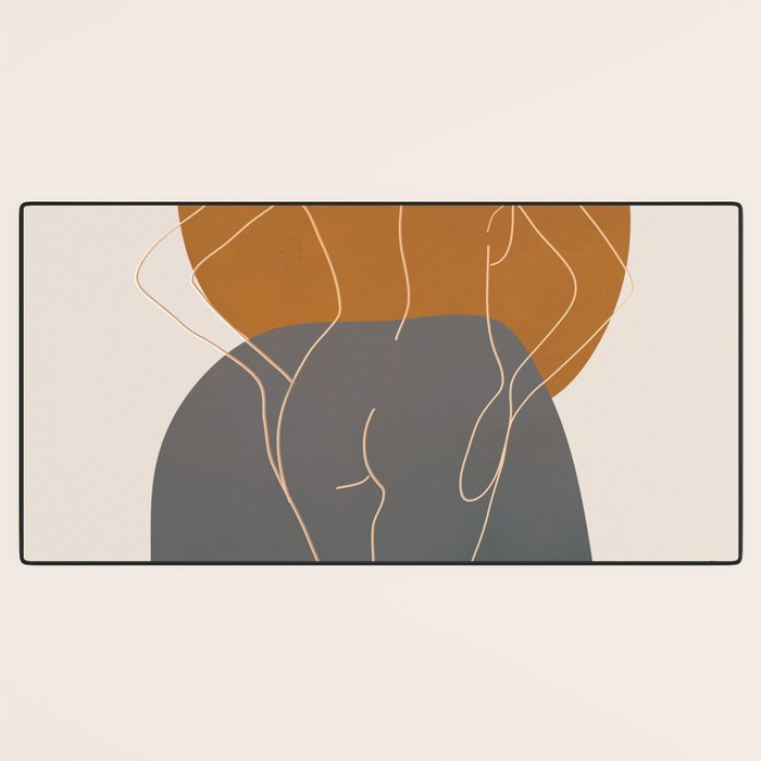 Line Female Figure 82 Desk Mat Gallery Image 3