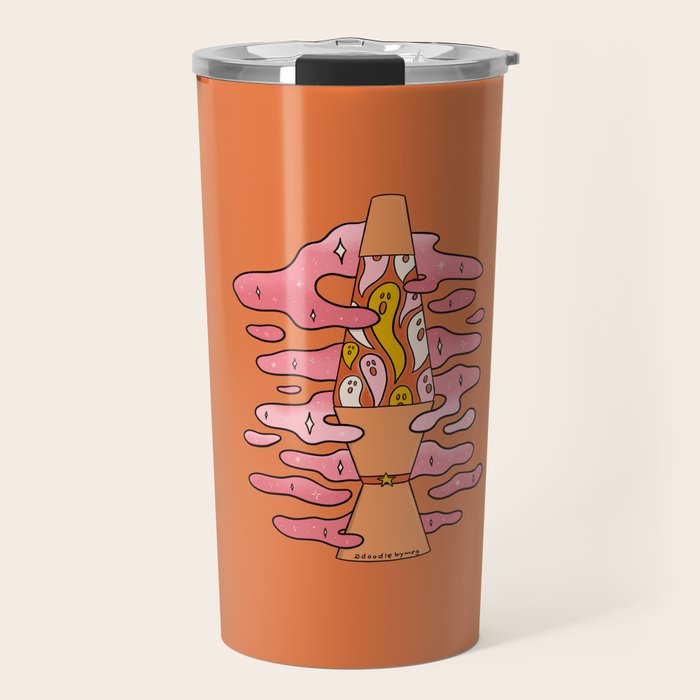 Spooky Lava Lamp Travel Mug Gallery Image 1