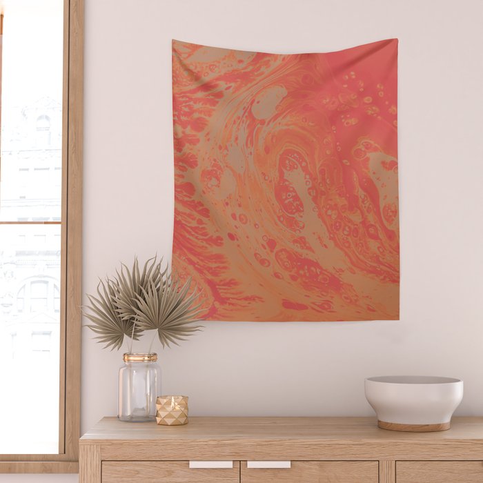 Orange Dream Wall Tapestry Gallery Image 2