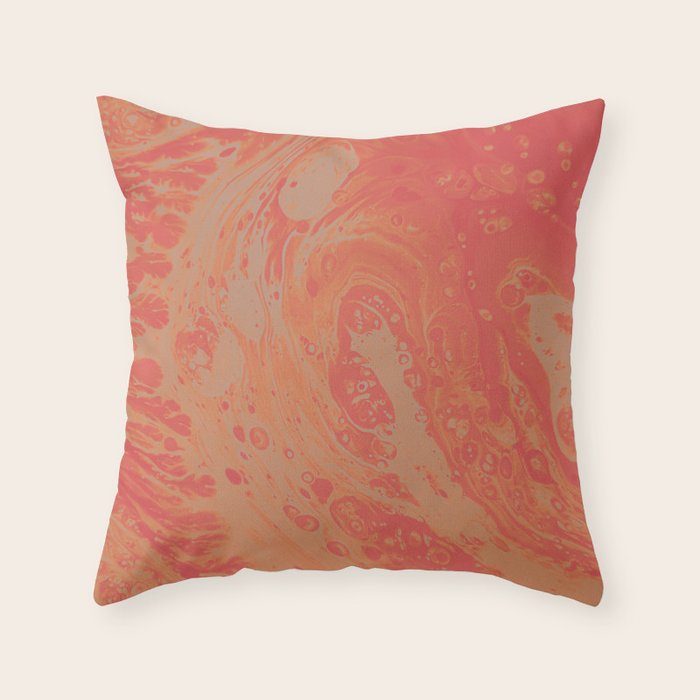 Orange Dream Throw Pillow Gallery Image 1