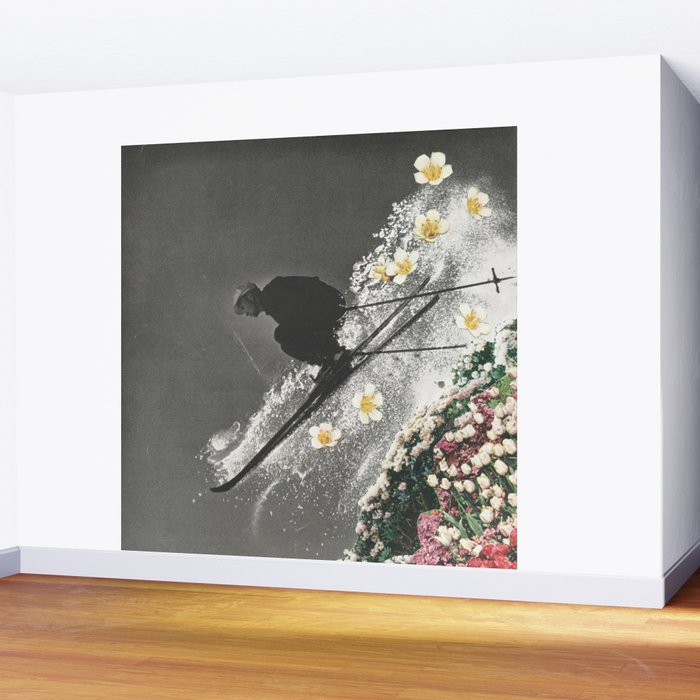 Spring Skiing Wall Mural Gallery Image 2