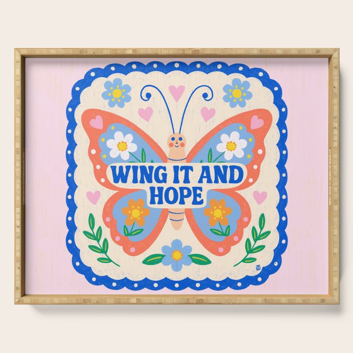 Wing It and Hope Serving Tray Gallery Image 1