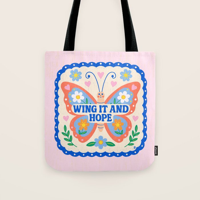 Wing It and Hope Tote Bag Gallery Image 1