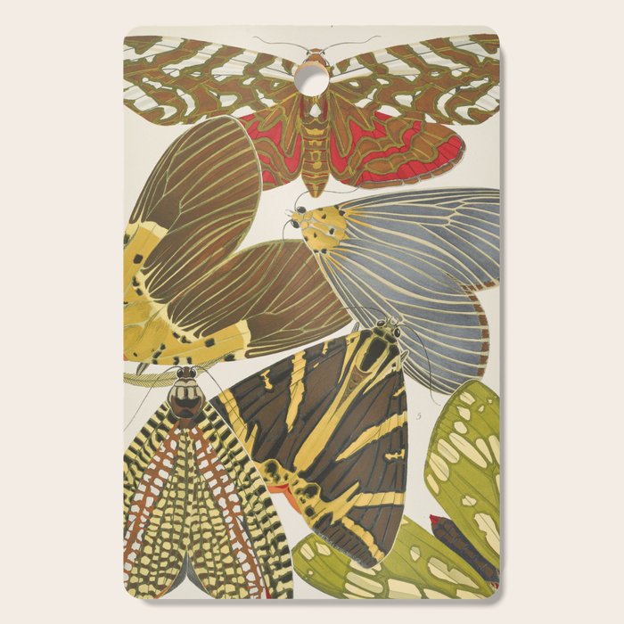 Moth Print by E.A. Seguy, 1925 #5 Cutting Board Gallery Image 1